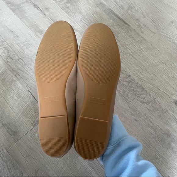 NWOT Everlane The Day Glove Leather Almond Toe Flats Tan 10.5 - Picture 5 of 5